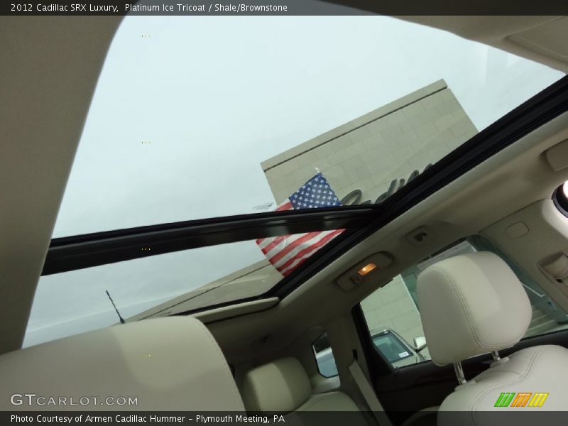 Platinum Ice Tricoat / Shale/Brownstone 2012 Cadillac SRX Luxury