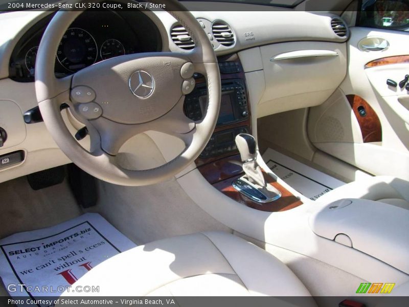 Black / Stone 2004 Mercedes-Benz CLK 320 Coupe