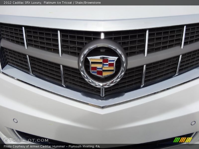 Platinum Ice Tricoat / Shale/Brownstone 2012 Cadillac SRX Luxury