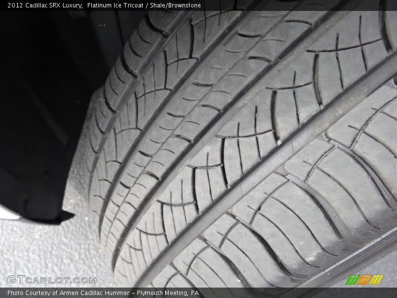 Platinum Ice Tricoat / Shale/Brownstone 2012 Cadillac SRX Luxury