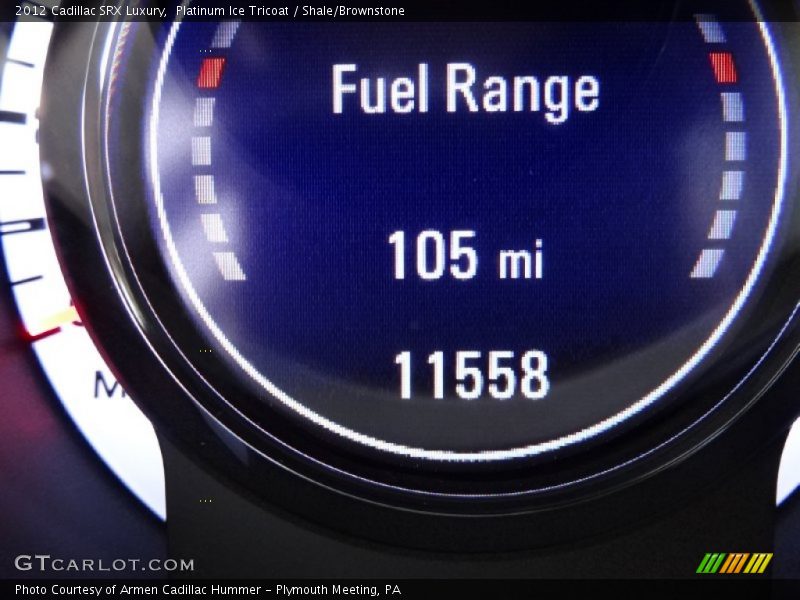 Platinum Ice Tricoat / Shale/Brownstone 2012 Cadillac SRX Luxury
