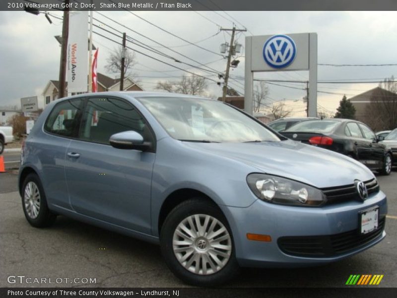 Shark Blue Metallic / Titan Black 2010 Volkswagen Golf 2 Door