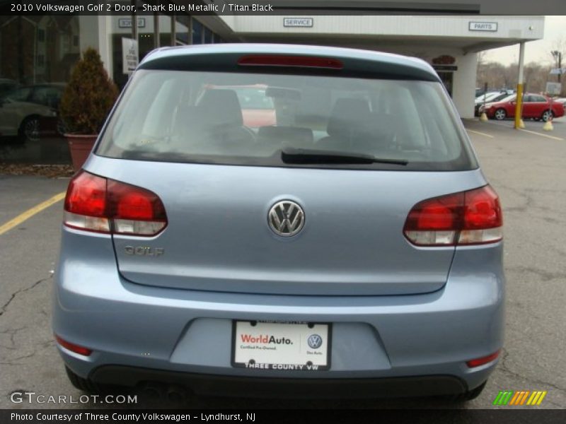 Shark Blue Metallic / Titan Black 2010 Volkswagen Golf 2 Door