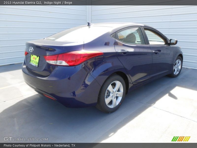 Indigo Night / Beige 2013 Hyundai Elantra GLS