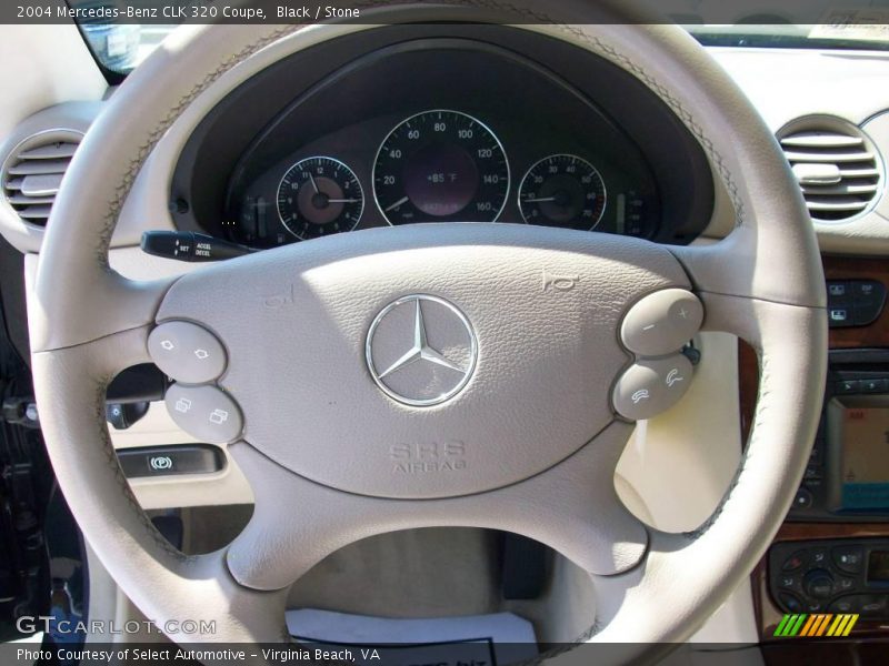 Black / Stone 2004 Mercedes-Benz CLK 320 Coupe