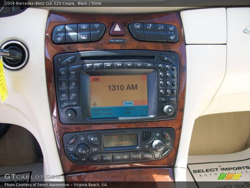 Black / Stone 2004 Mercedes-Benz CLK 320 Coupe