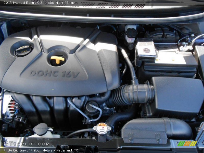 Indigo Night / Beige 2013 Hyundai Elantra GLS