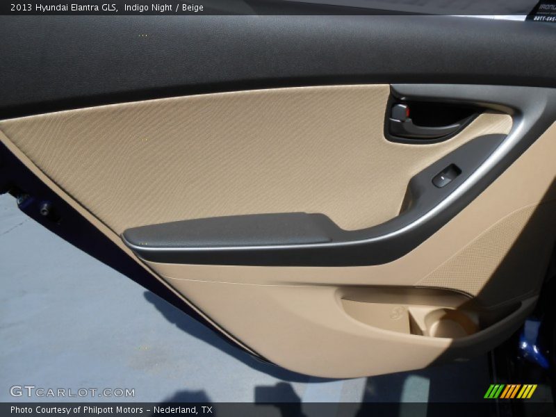 Indigo Night / Beige 2013 Hyundai Elantra GLS