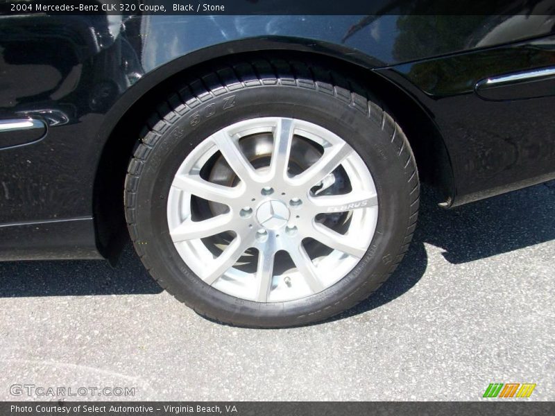 Black / Stone 2004 Mercedes-Benz CLK 320 Coupe