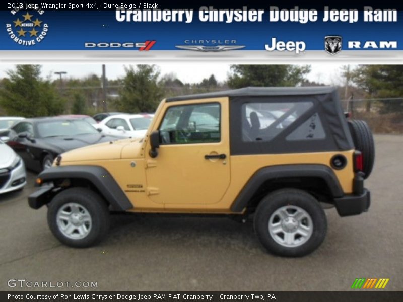 Dune Beige / Black 2013 Jeep Wrangler Sport 4x4
