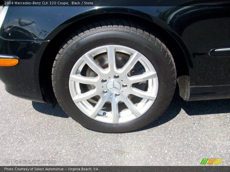Black / Stone 2004 Mercedes-Benz CLK 320 Coupe