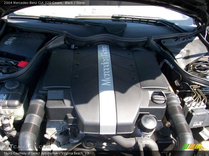 Black / Stone 2004 Mercedes-Benz CLK 320 Coupe