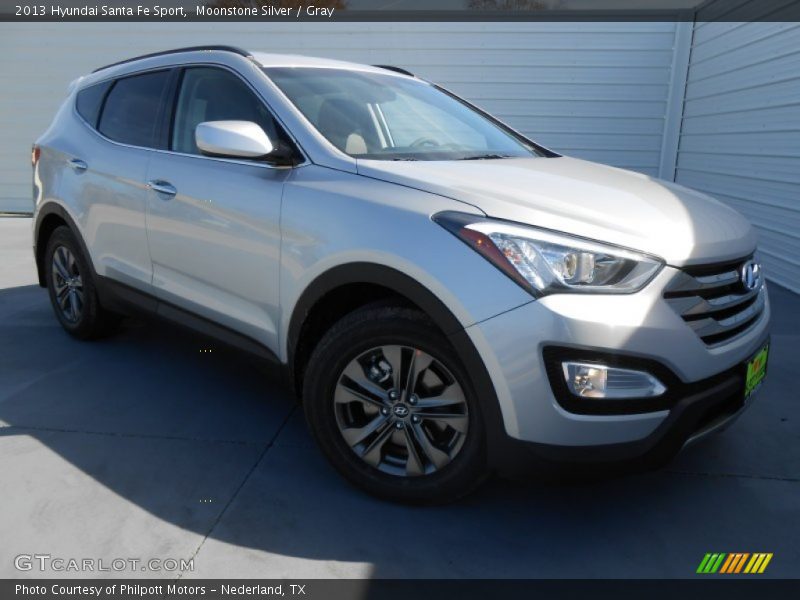 Moonstone Silver / Gray 2013 Hyundai Santa Fe Sport