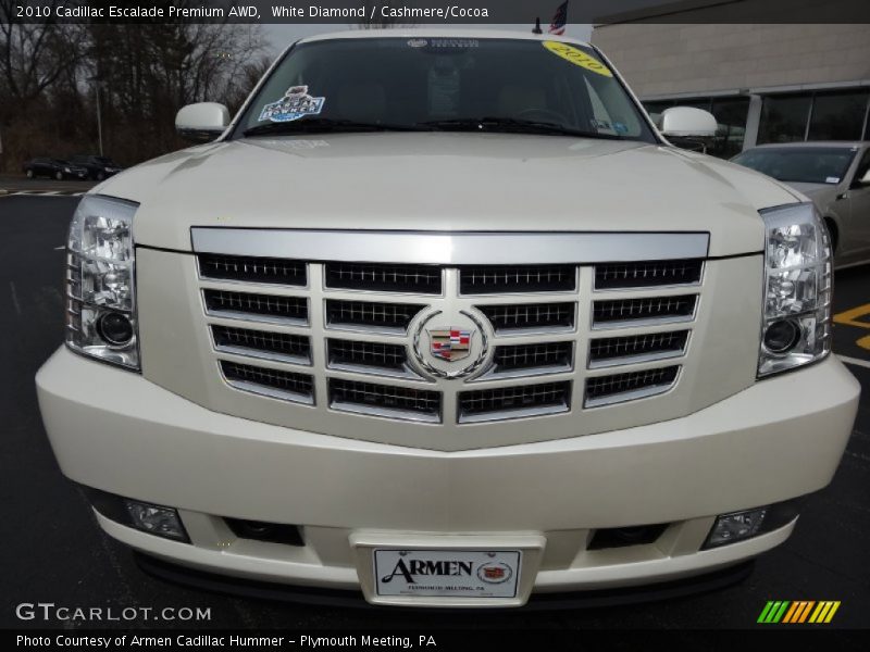 White Diamond / Cashmere/Cocoa 2010 Cadillac Escalade Premium AWD