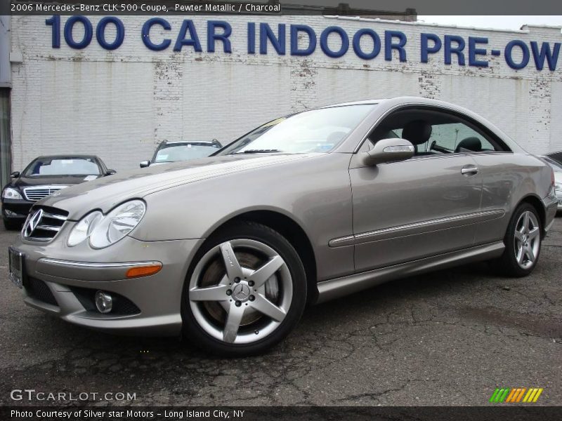 Pewter Metallic / Charcoal 2006 Mercedes-Benz CLK 500 Coupe
