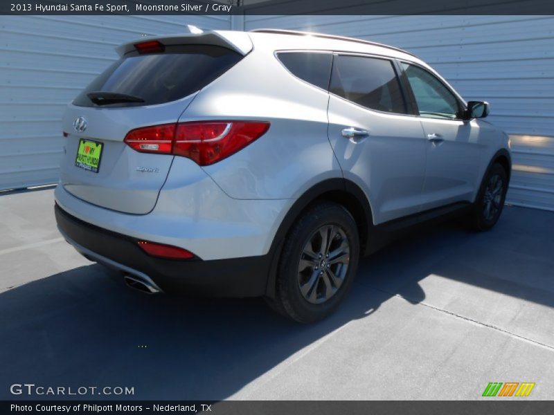 Moonstone Silver / Gray 2013 Hyundai Santa Fe Sport