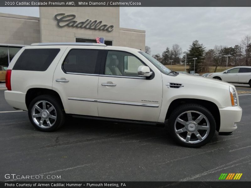 White Diamond / Cashmere/Cocoa 2010 Cadillac Escalade Premium AWD