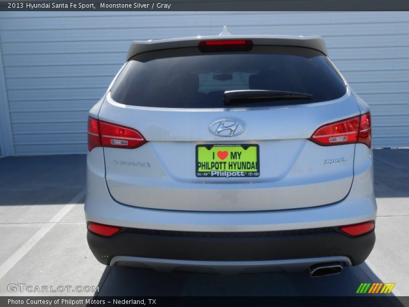 Moonstone Silver / Gray 2013 Hyundai Santa Fe Sport