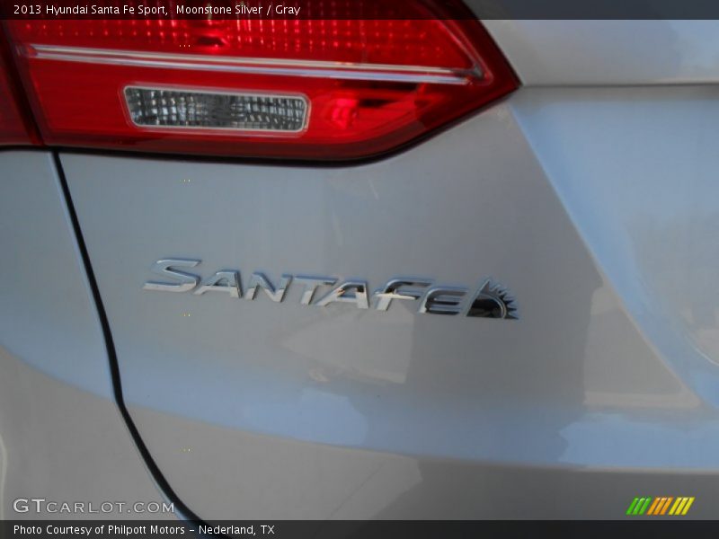 Moonstone Silver / Gray 2013 Hyundai Santa Fe Sport