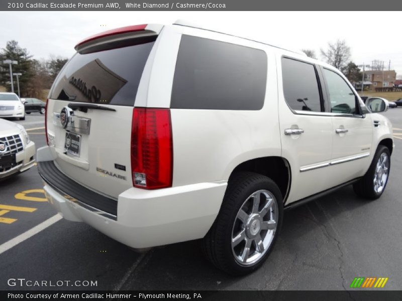 White Diamond / Cashmere/Cocoa 2010 Cadillac Escalade Premium AWD