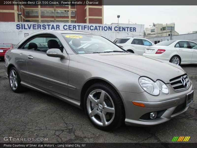 Pewter Metallic / Charcoal 2006 Mercedes-Benz CLK 500 Coupe