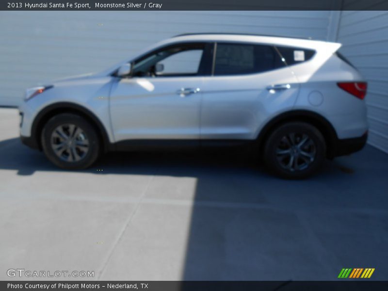 Moonstone Silver / Gray 2013 Hyundai Santa Fe Sport