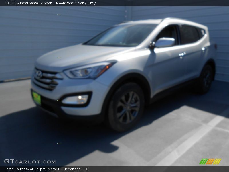 Moonstone Silver / Gray 2013 Hyundai Santa Fe Sport