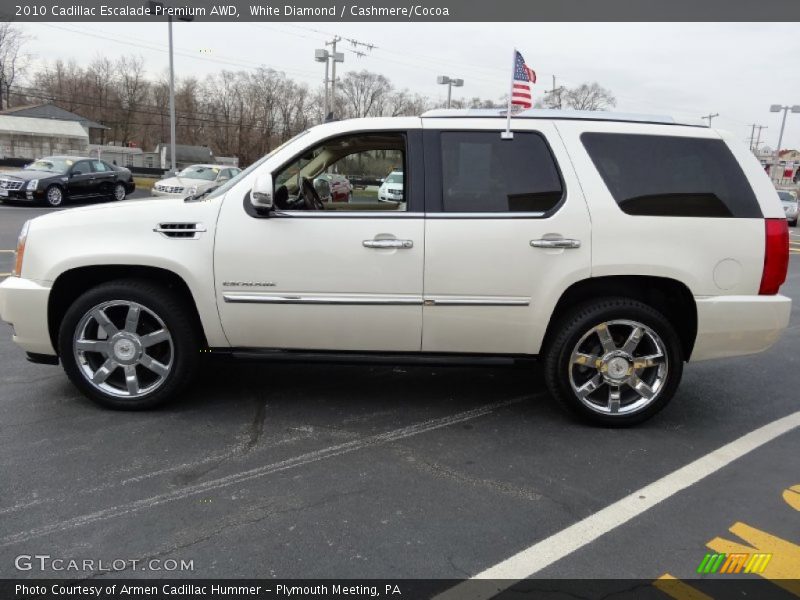 White Diamond / Cashmere/Cocoa 2010 Cadillac Escalade Premium AWD