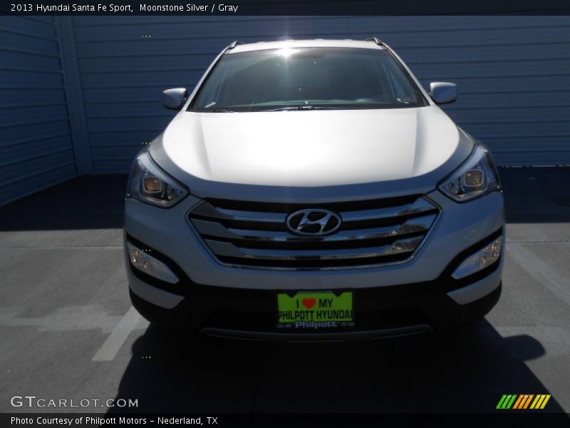 Moonstone Silver / Gray 2013 Hyundai Santa Fe Sport