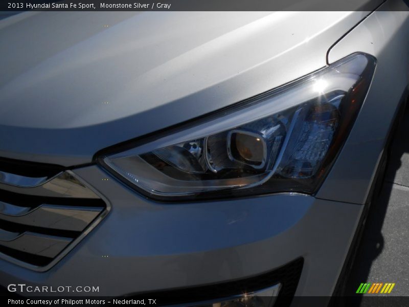 Moonstone Silver / Gray 2013 Hyundai Santa Fe Sport