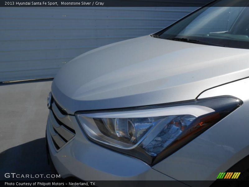 Moonstone Silver / Gray 2013 Hyundai Santa Fe Sport