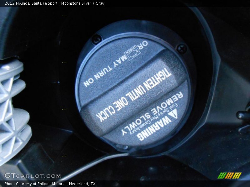 Moonstone Silver / Gray 2013 Hyundai Santa Fe Sport