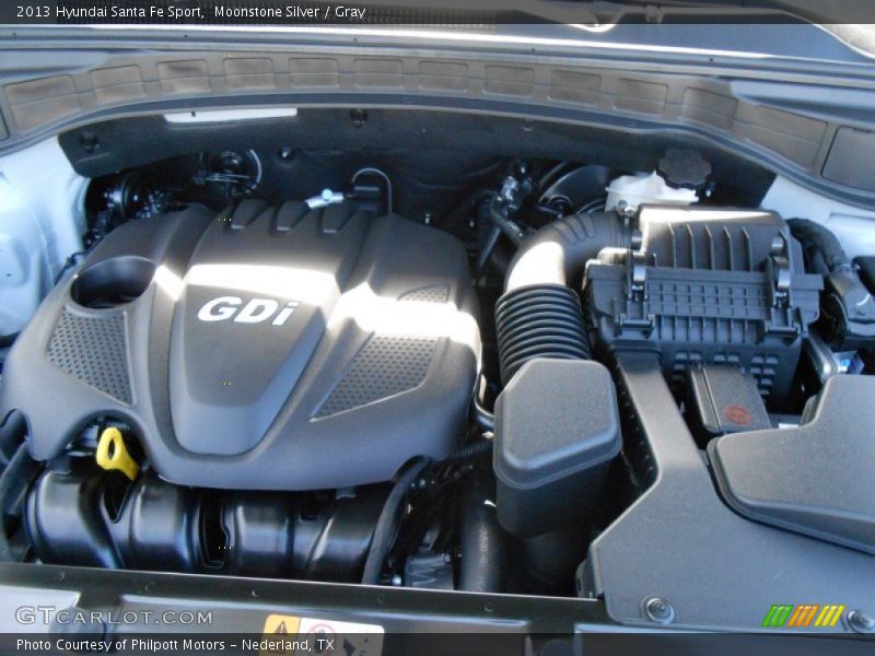 Moonstone Silver / Gray 2013 Hyundai Santa Fe Sport