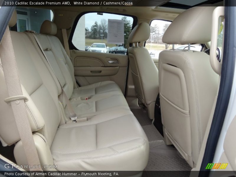 Rear Seat of 2010 Escalade Premium AWD