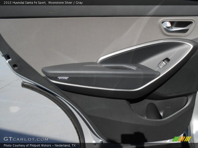 Moonstone Silver / Gray 2013 Hyundai Santa Fe Sport