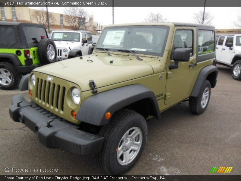 Commando Green / Black 2013 Jeep Wrangler Sport 4x4