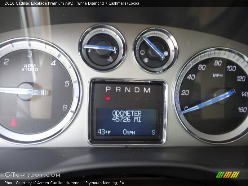  2010 Escalade Premium AWD Premium AWD Gauges