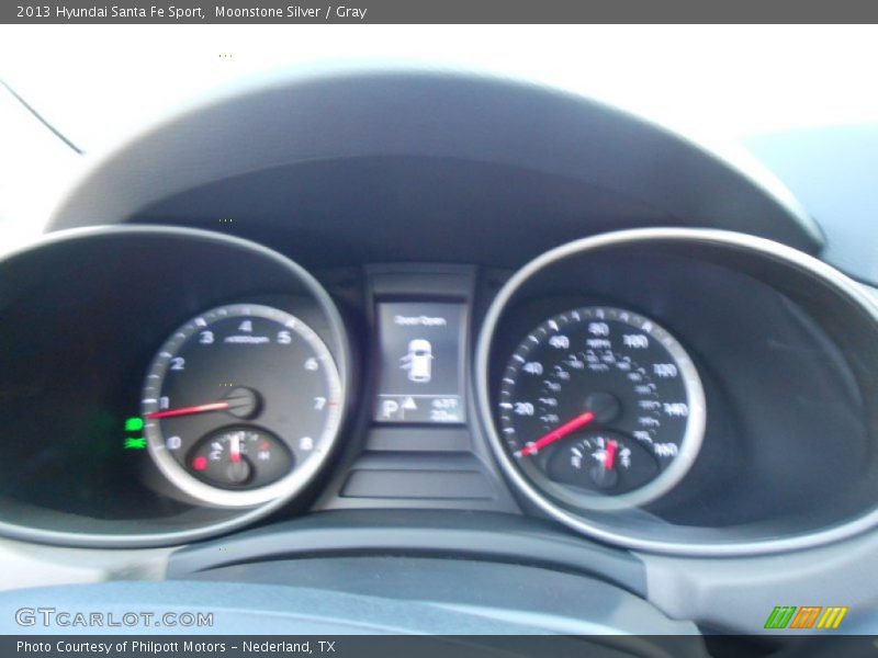 Moonstone Silver / Gray 2013 Hyundai Santa Fe Sport