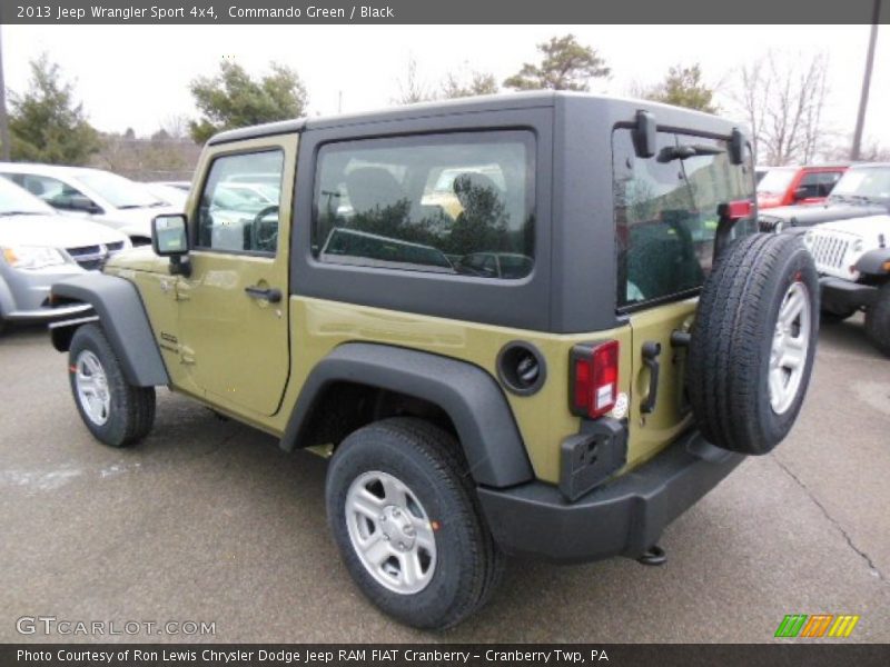 Commando Green / Black 2013 Jeep Wrangler Sport 4x4