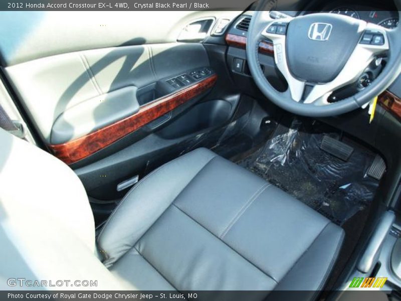 Crystal Black Pearl / Black 2012 Honda Accord Crosstour EX-L 4WD