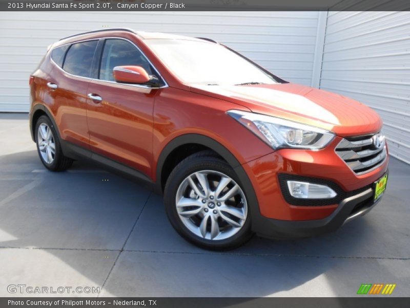 Canyon Copper / Black 2013 Hyundai Santa Fe Sport 2.0T