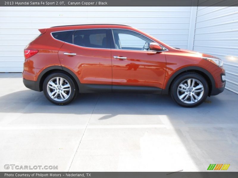 Canyon Copper / Black 2013 Hyundai Santa Fe Sport 2.0T
