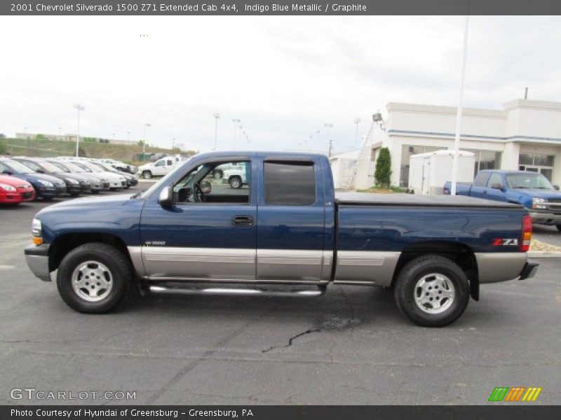  2001 Silverado 1500 Z71 Extended Cab 4x4 Indigo Blue Metallic