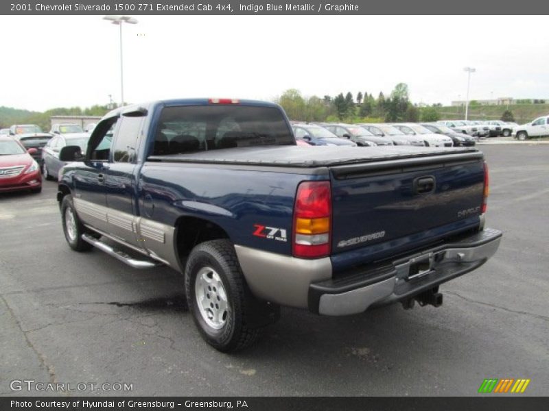 Indigo Blue Metallic / Graphite 2001 Chevrolet Silverado 1500 Z71 Extended Cab 4x4