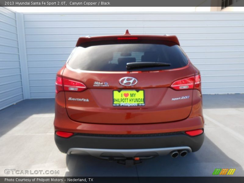 Canyon Copper / Black 2013 Hyundai Santa Fe Sport 2.0T