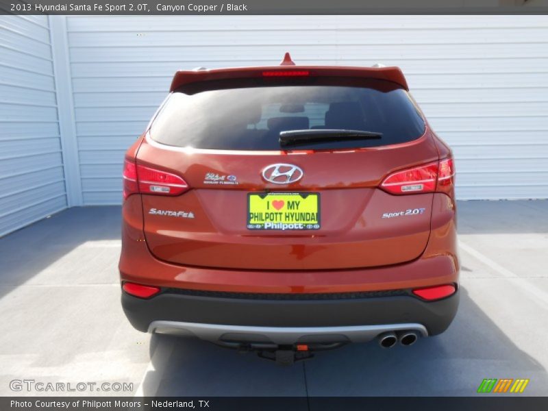 Canyon Copper / Black 2013 Hyundai Santa Fe Sport 2.0T