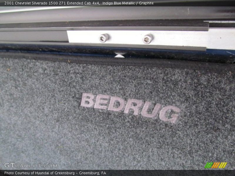 Indigo Blue Metallic / Graphite 2001 Chevrolet Silverado 1500 Z71 Extended Cab 4x4