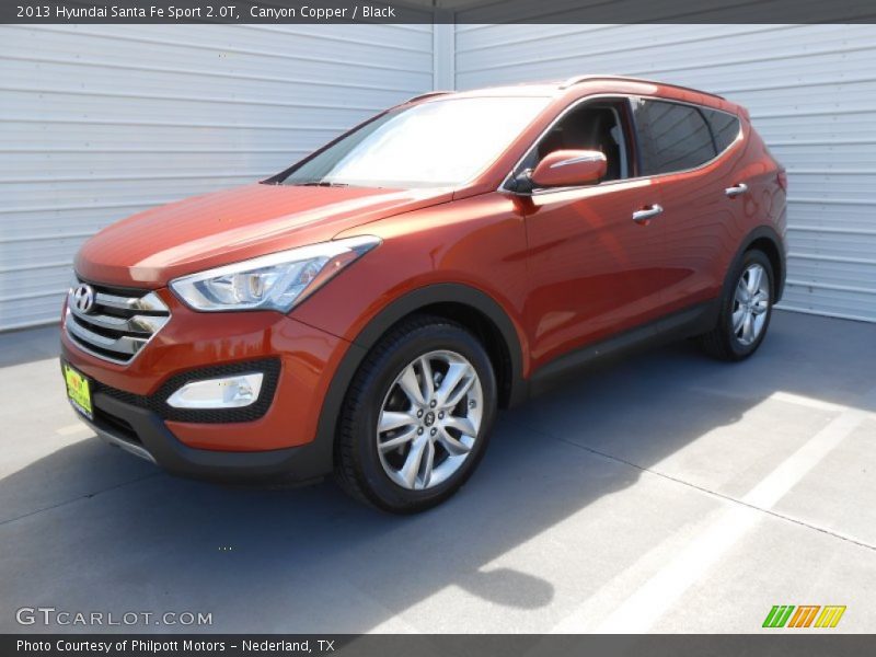 Canyon Copper / Black 2013 Hyundai Santa Fe Sport 2.0T