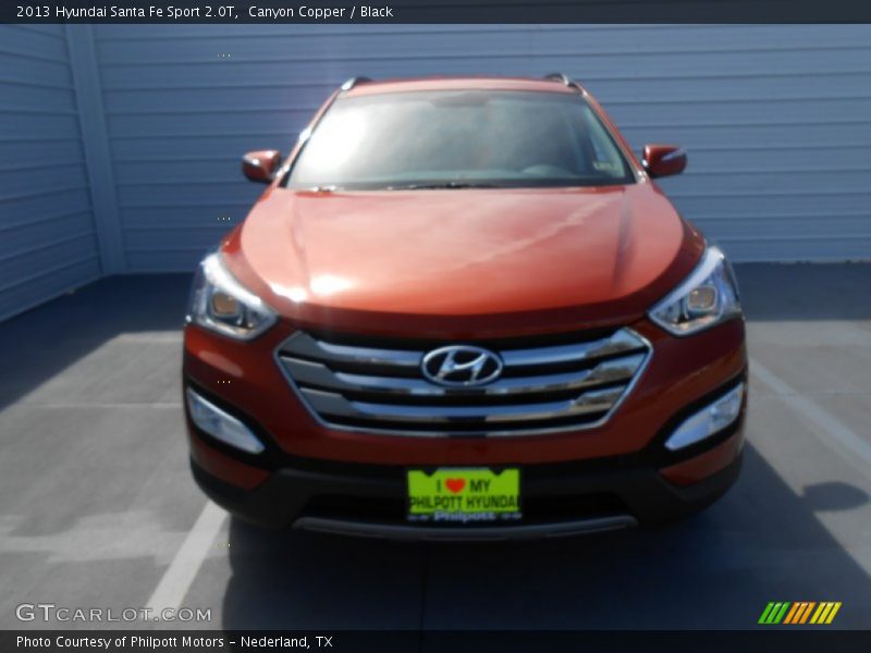 Canyon Copper / Black 2013 Hyundai Santa Fe Sport 2.0T