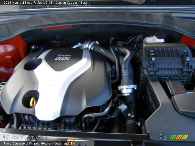  2013 Santa Fe Sport 2.0T Engine - 2.0 Liter Turbocharged DOHC 16-Valve D-CVVT 4 Cylinder